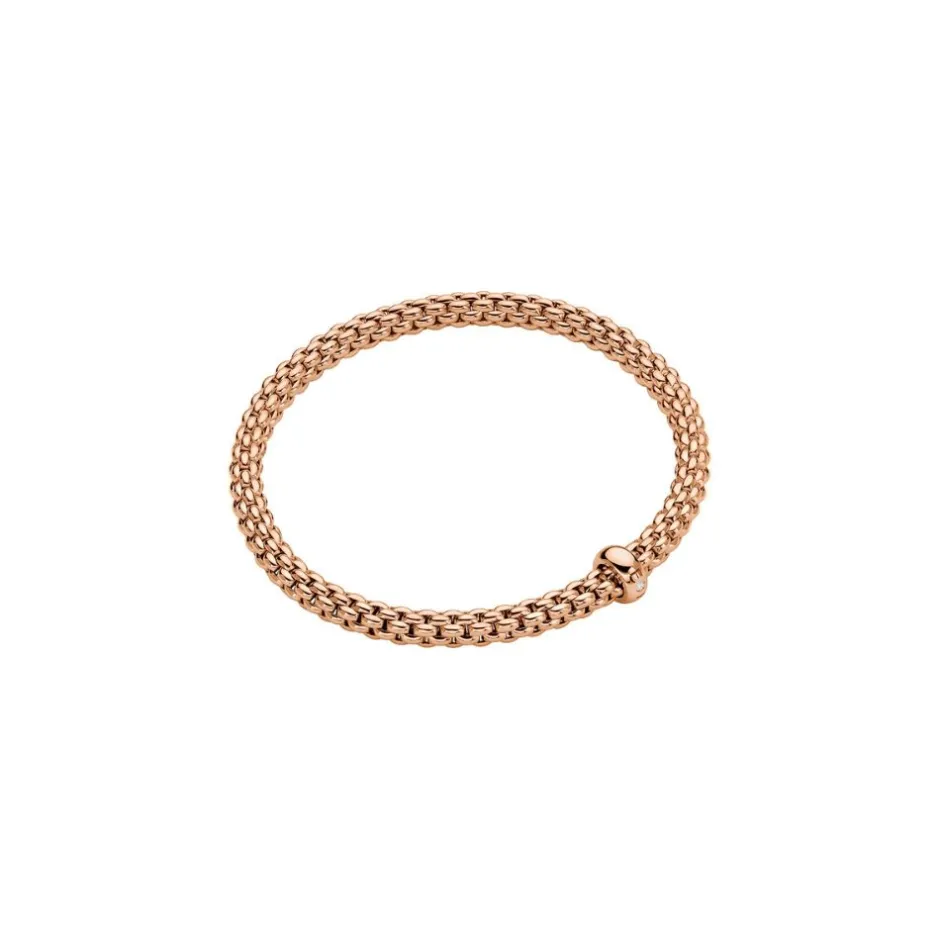 Fashion Bracciale Fope Collezione Solo Flex It in Oro Rosa con Diamante Gioielli Fope