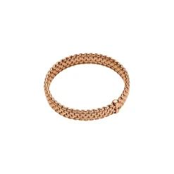 Hot Bracciale Fope Collezione Panorama Flex It in Oro Rosa con Diamante Nero Gioielli Fope