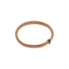 Online Bracciale Fope Collezione Vendome Flex It in Oro Rosa con Pave di Diamanti Neri Gioielli Fope