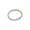 Discount Bracciale Fope Collezione Solo Flex It in Oro Bianco e Giallo con Diamante Gioielli Fope