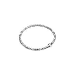 New Bracciale Fope Collezione Eka Flex It in Oro Bianco con Diamante Nero Gioielli Fope