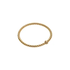 Clearance Bracciale Fope Collezione Eka Flex It in Oro Giallo con Diamante Nero Gioielli Fope