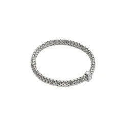 Discount Bracciale Fope Collezione Vendome Flex It in Oro Bianco con Diamanti Piccolo Gioielli Fope