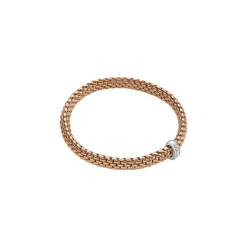 Sale Bracciale Fope Collezione Vendome Flex It in Oro Rosa con Diamanti Piccolo Gioielli Fope
