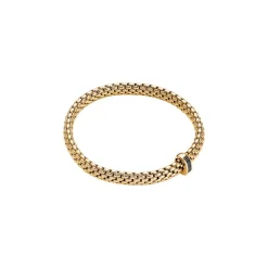Sale Bracciale Fope Collezione Vendome Flex It in Oro Giallo con Diamanti Neri Gioielli Fope