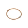 Clearance Bracciale Fope Collezione Eka in Oro Rosa e Bianco con Boule in Diamanti Gioielli Fope