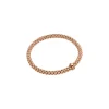 Sale Bracciale Fope Collezione Solo Flex It in Oro Rosa con Diamante Nero Uomo Gioielli Fope Uomo | Gioielli Fope