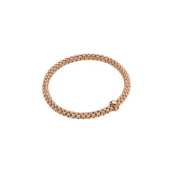 Sale Bracciale Fope Collezione Solo Flex It in Oro Rosa con Diamante Nero Uomo Gioielli Fope Uomo | Gioielli Fope