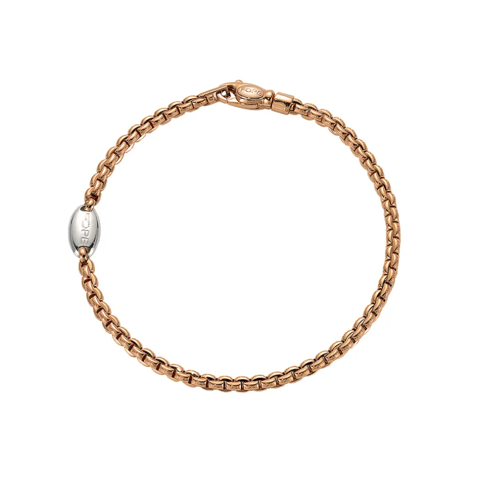 Hot Bracciale Fope Collezione Eka in Oro Rosa Uomo Gioielli Fope Uomo | Gioielli Fope