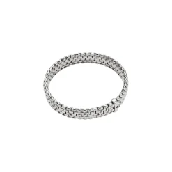 Best Bracciale Fope Collezione Panorama Flex It in Oro Bianco con Diamante Nero Gioielli Fope