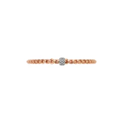 Clearance Bracciale Fope Collezione Eka in Oro Rosa e Bianco con Boule in Diamanti Gioielli Fope