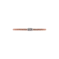 Hot Bracciale Fope Collezione Prima Flex It in Oro Rosa con Diamanti Gioielli Fope