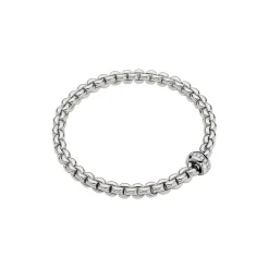 New Bracciale Fope Flex It Collezione Eka in Oro Bianco e Diamanti Gioielli Fope