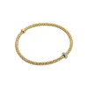 Outlet Bracciale Fope Flex It Collezione Prima in Oro Giallo con Diamanti Gioielli Fope