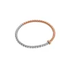 Online Bracciale Fope Flex It Collezione Eka in Oro Bianco e Rosa con Diamanti Gioielli Fope