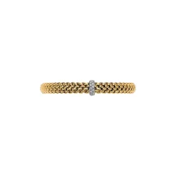 Sale Bracciale Fope Flex It Collezione Vendome in Oro Giallo e Oro Bianco con Diamanti Gioielli Fope