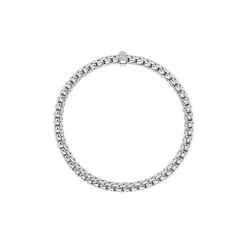 New Bracciale Fope Flex It Collezione Vendome in Oro Bianco e Diamanti Gioielli Fope