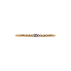 Best Bracciale Fope Flex It Collezione Prima in Oro Bianco e Giallo con Diamanti Gioielli Fope