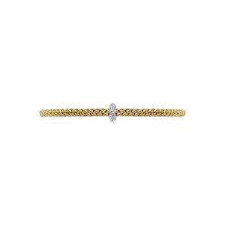 Outlet Bracciale Fope Flex It Collezione Prima in Oro Giallo con Diamanti Gioielli Fope