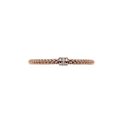 Discount Bracciale Fope Flex It Collezione Solo in Oro Rosa e Oro Bianco con Diamanti Gioielli Fope