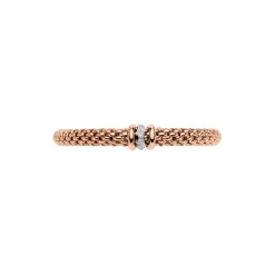 Discount Bracciale Fope Flex It Collezione Love Nest in Oro Rosa e Oro Bianco con Diamanti Gioielli Fope