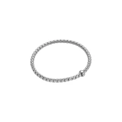 New Bracciale Fope Flex It Eka in Oro Bianco con Diamante Gioielli Fope