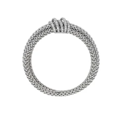 Fashion Bracciale Fope Flex It Tris Collezione Solo in Oro Bianco e Diamanti Gioielli Fope