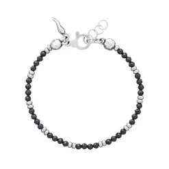 New Bracciale Giovanni Raspini Beat Spinello Nero Uomo Gioielli Giovanni Raspini Uomo