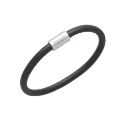 Best Bracciale Giovanni Raspini con Cuoio Nero Uomo Gioielli Giovanni Raspini Uomo