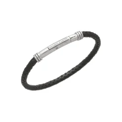Sale Bracciale Giovanni Raspini Cuoio Intrecciato Uomo Gioielli Giovanni Raspini Uomo
