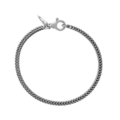 Fashion Bracciale Giovanni Raspini Treccia Quadra Piccola Uomo Gioielli Giovanni Raspini Uomo