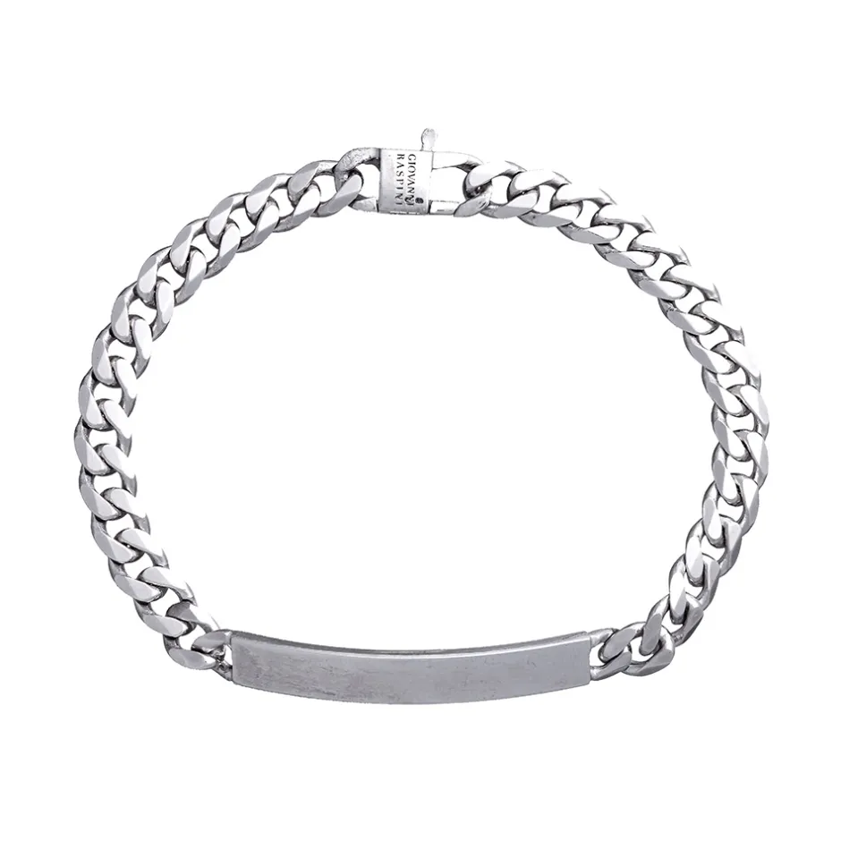 Hot Bracciale Giovanni Raspini Grumetta Piastrina Uomo Gioielli Giovanni Raspini Uomo