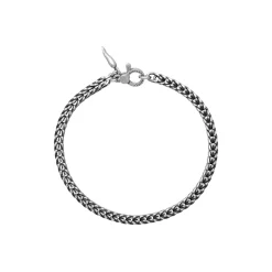 Clearance Bracciale Giovanni Raspini Treccia Quadra Uomo Gioielli Giovanni Raspini Uomo