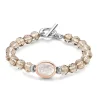 Outlet Bracciale In Argento 925 Ti Sento Milano Con Cristalli e Madreperla Bianca Gioielli Ti Sento Milano