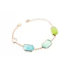 Outlet Bracciale Madì Collezione Laguna Esagono con Quarzi Idrotermali Gioielli Madi