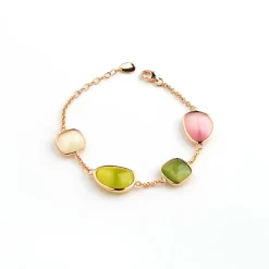Clearance Bracciale Madi Laguna Bubble con Quattro Quarzi Idrotermali Colorati Gioielli Madi