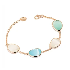 Online Bracciale Madi Laguna Goccia con Quarzi Idrotermali Colorati Gioielli Madi