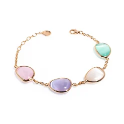 Clearance Bracciale Madi Laguna Goccia con Quattro Quarzi Colorati Gioielli Madi