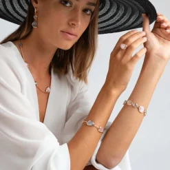 Best Bracciale Madi Laguna Goccia con Nove Quarzi Multicolor Gioielli Madi