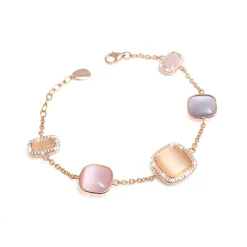Outlet Bracciale Madi Laguna Luce con Quarzi Idrotermali Colorati Gioielli Madi