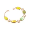 Discount Bracciale Madi Laguna Oliva con Quarzi Idrotermali Colorati Gioielli Madi