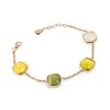 Hot Bracciale Madi Laguna Oliva con Quarzi Idrotermali Verdi Gioielli Madi
