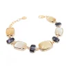 New Bracciale Madi Laguna Pesca con Nove Quarzi Idrotermali Gioielli Madi