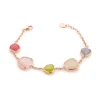 Hot Bracciale Madi Laguna Pistacchio con Cinque Quarzi Idrotermali Colorati Gioielli Madi