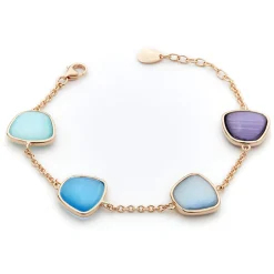 Outlet Bracciale Madi Nuvole con Quarzi Idrotermali Multicolor Gioielli Madi