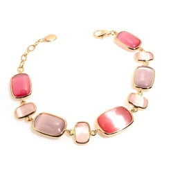Discount Bracciale Madi Rosato con Quarzi Idrotermali Gioielli Madi