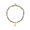 Clearance Bracciale Rue des Mille Stella Elastico Grigio Gioielli Rue Des Mille