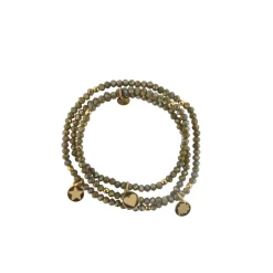 Best Bracciale Rue des Mille Tierra Green Elastico Gioielli Rue Des Mille