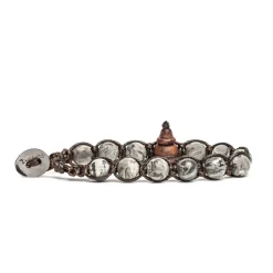 Sale Bracciale Tamashii Originale Tibetano In Diaspro Picasso Grigio Gioielli Tamashii
