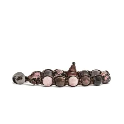 Outlet Bracciale Tamashii Originale Tibetano Con Tormalina Rosa Gioielli Tamashii